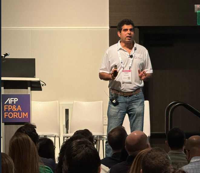 Prashanth Southekal speaking to an audience